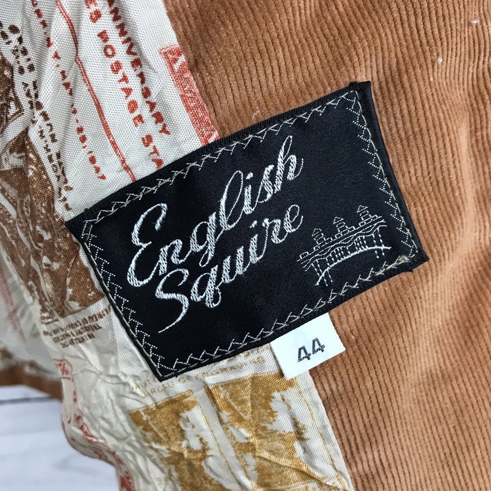 Vintage 1970s English Squire Sz 44 Corduroy Jacket - Picture 3 of 6